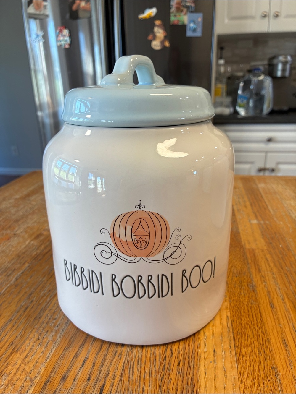 Rae Dunn Cinderella ceramic 'Bibbidi Bobbidi Boo!' Canister